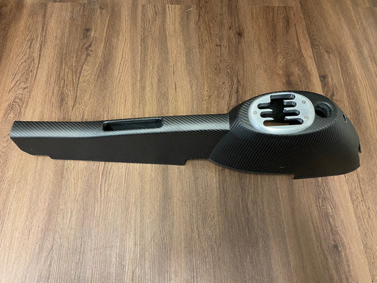 GRP matte carbon fiber console with shifter gate